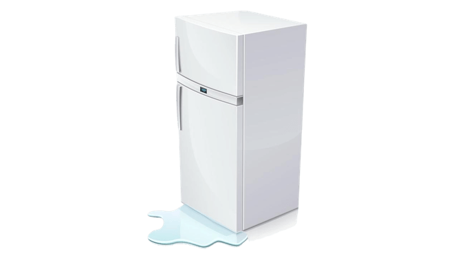 نشت آب از جا میوه ای یخچال فریزر refrigerator-leaking